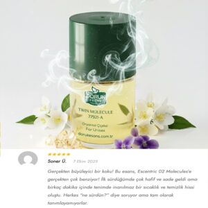 TWIN MOLECULE 77921-A Top Kalite Oryantal Çiçeksi Unisex Parfüm Esansı